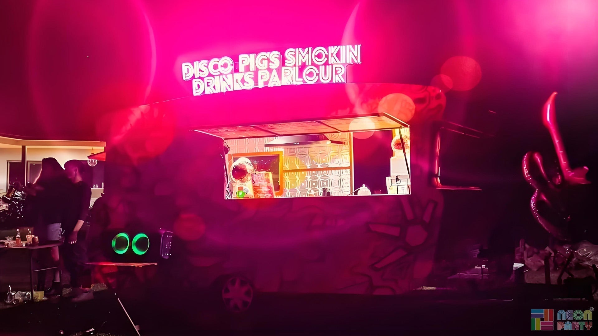 Neonpartys® UK Outdoor Mobile Food Truck Neon