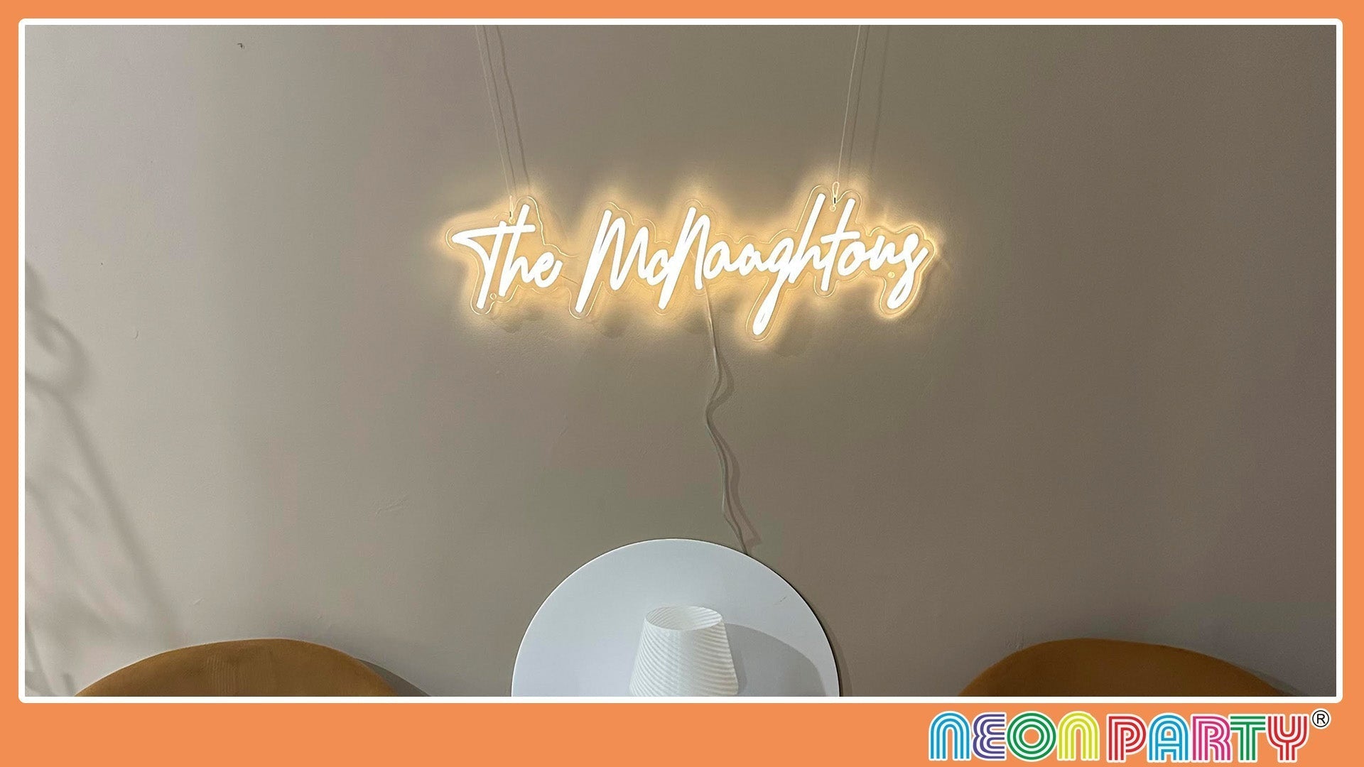 Neonpartys®UK- Customized creative text neon backdrop light up bridal shower photo shoot