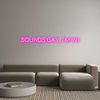 Custom neon sign SOUNDS GAY, I...