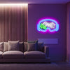 LED ski goggles neon sign