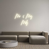 Custom neon sign Mr & Mrs 
Mi...