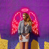 Angel Wings with Halo Neon Sign