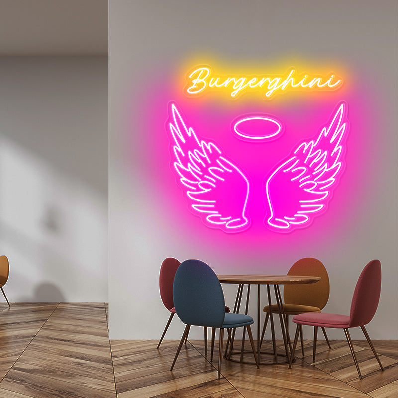 Personalisable Angel Wings With Halo