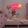 Name with Flower Neon Sign