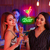 Customized name bar neon light sign