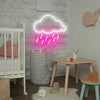 Clouds and rain neon signs