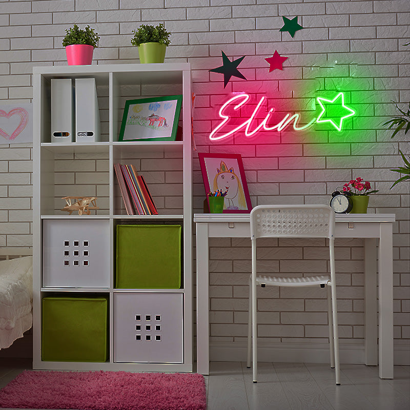 Name with Star Neon Sign