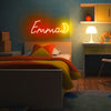 Name with Moon Neon Sign