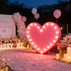 Heart Metal Marquee Sign