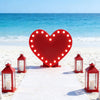 Heart Metal Marquee Sign