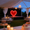 Heart Metal Marquee Sign