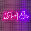 Name with Night Sky Neon Light