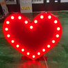Heart Metal Marquee Sign