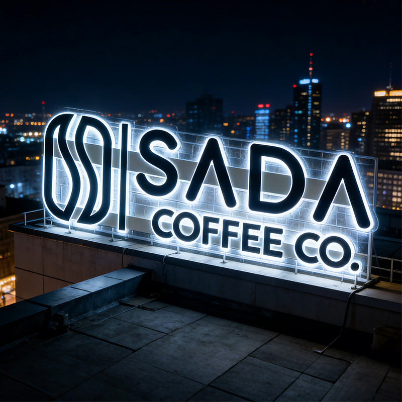 Acrylic backlit letters led signs
