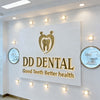 Metal mirror acrylic illuminated letters
