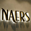 Metal mirror acrylic illuminated letters