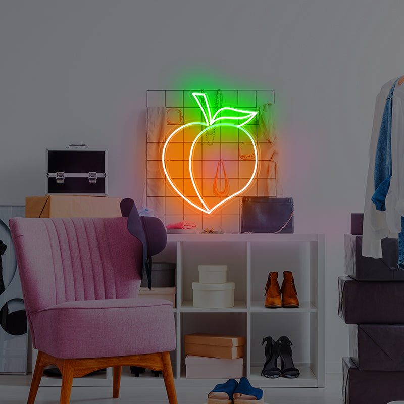 Peach Shape Neon
