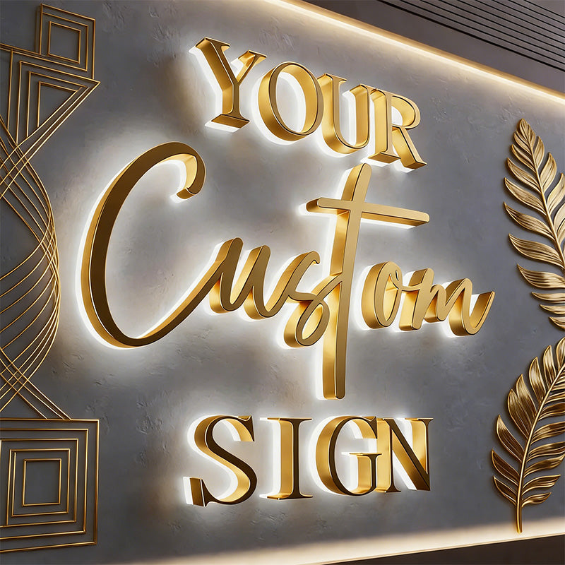Stainless steel signage letters
