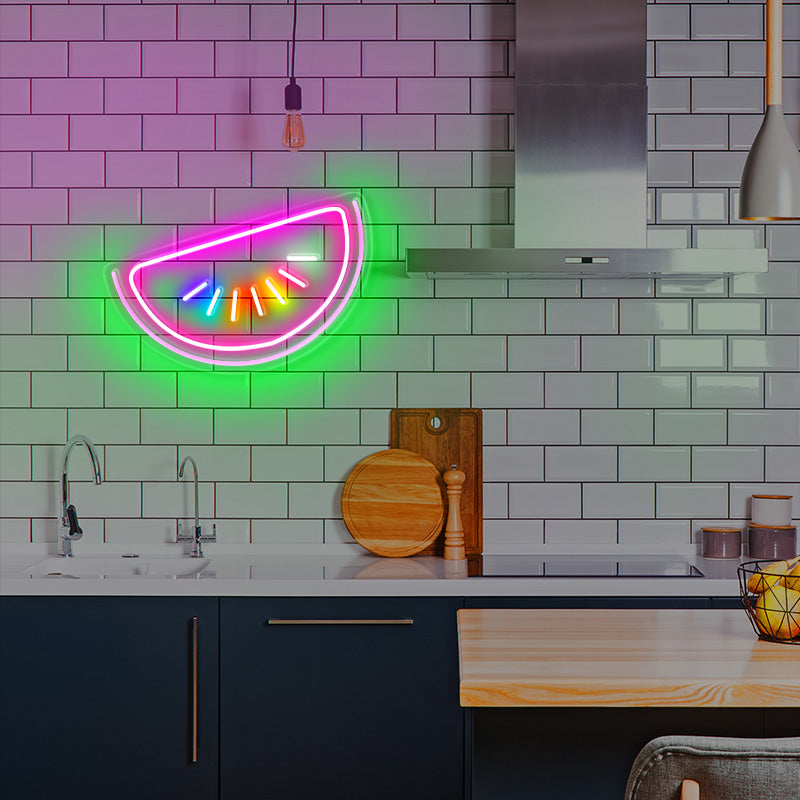 Colourful grapefruit neon