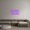 Custom neon sign Jamie’s 
Stu...