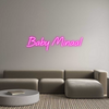 Custom neon sign Baby Minaal