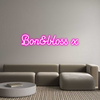 Custom neon sign Bon&bloss x