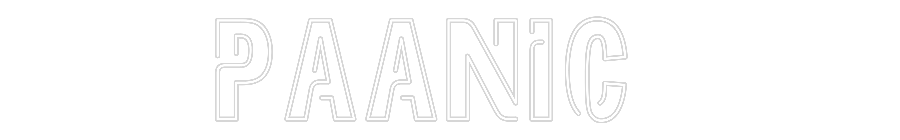 Custom neon sign Paanic
