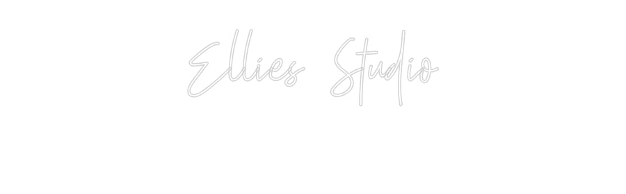 Custom neon sign Ellies Studio