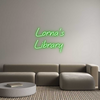 Custom neon sign Lorna's
Libr...