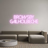 Custom neon sign BrowsBy
Gail...