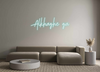 Custom neon sign Alkhaghe ga