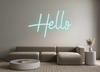 Custom neon sign Hello