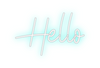 Custom neon sign Hello