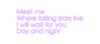 Custom neon sign Meet me 
Whe...