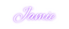 Custom neon sign Jamie