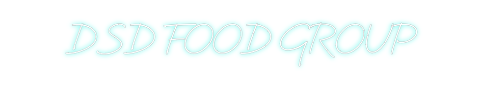Custom neon sign DSD FOOD GROUP