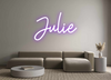 Custom neon sign Julie
