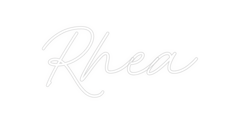 Custom neon sign Rhea