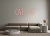 Custom neon sign CAFE 47