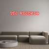 Custom neon sign DEC Records