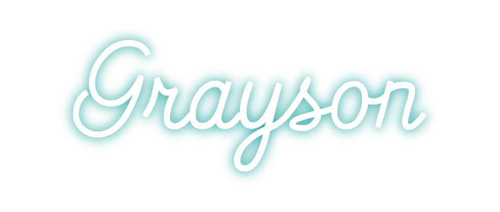 Custom neon sign Grayson