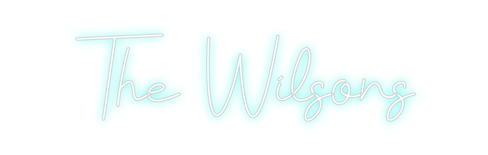 Custom neon sign The Wilsons