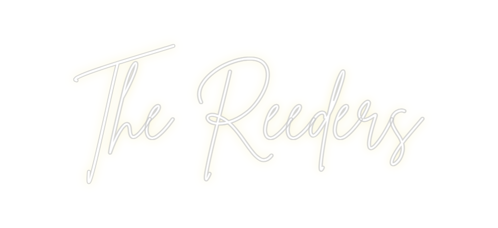 Custom neon sign The Reeders
