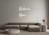 Custom neon sign Reuben’s 
Room