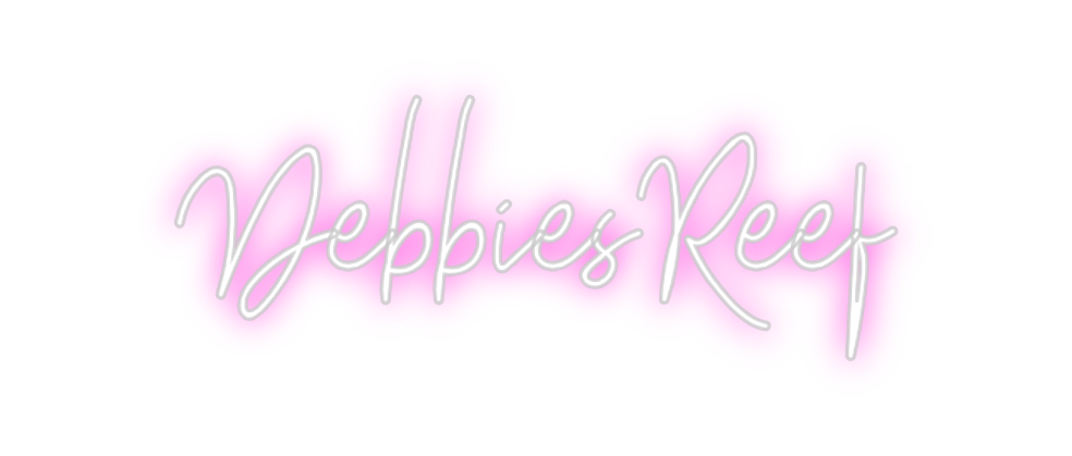 Custom neon sign DebbiesReef