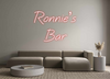 Custom neon sign Ronnie’s
Bar