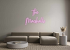 Custom neon sign The 
Marshalls
