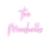 Custom neon sign The 
Marshalls