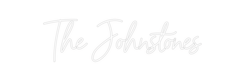 Custom neon sign The Johnstones
