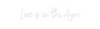 Custom neon sign Love is in th...